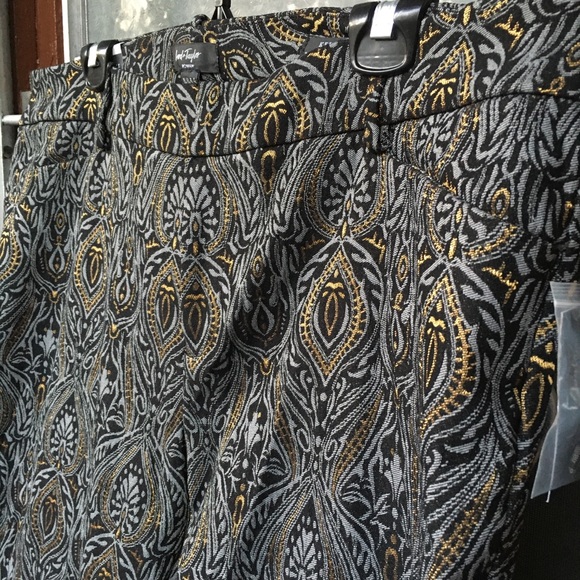 Lord & Taylor kelly ankle metallic print trouser - Picture 4 of 8